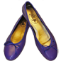 Preview: Blaue Ballerinas Nice by Petruska - Nappaleder Damen-Ballerina-Schuhe in Blau