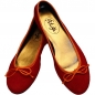 Preview: Rote Ballerinas aus Wildleder - Ballerinas Sansibar by Petruska -  rot-orange Ballerina-Schuhe