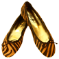 Preview: Tiger-Look Ballerinas Amur by Petruska - Fell Damenschuhe in Cognac