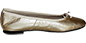 Preview: Gold Ballerina Schuhe by Petruska