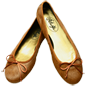 Preview: Ballerinas Cognac by Petruska - Fell Damenschuhe in Camel