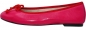 Mobile Preview: Pink-Rot-Fuchsia Leder Ballerina Schuhe by Petruska