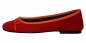 Preview: Ballerinas Sansibar by Petruska - Wildleder Damen-Ballerina-Schuhe in Rot-Orange