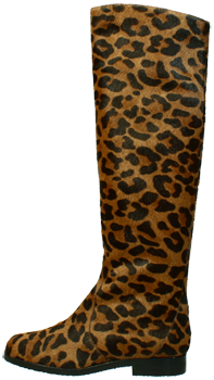 Leostiefel aus Fell by Petruska - Damenstiefel mit Animalprint