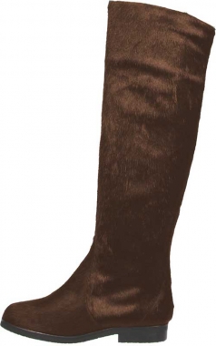 Braune Fell-Boots Jasper by Petruska - Damenstiefel mit Kreppsohle