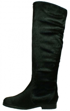 Stiefel aus Fell in schwarz-Boots Taschkent by Petruska - Stiefel mit Kreppsohle
