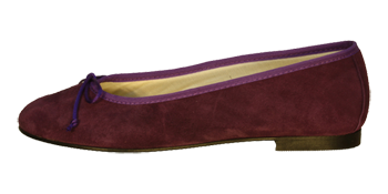 Leder Ballerina Lila Violett - Ballerinas Agra by Petruska - Wildleder Lila