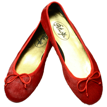 Rote Ballerinas Miramichi by Petruska - Fell Damenschuhe in Rot