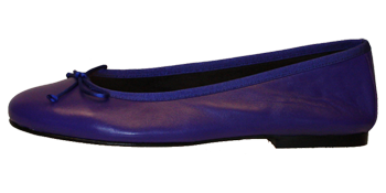 Ballerina Schuhe aus Leder in Blau-Ballerinas Nice by Petruska - Damenschuhe in Blau