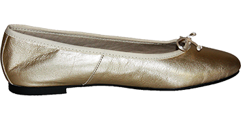 Gold Ballerina Schuhe by Petruska