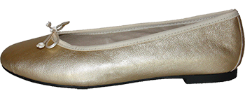 Goldene Slipper aus Leder by Petruska