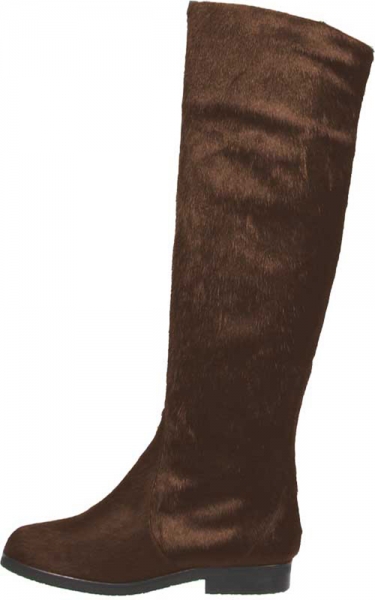 Braune Fell-Boots Jasper by Petruska - Damenstiefel mit Kreppsohle