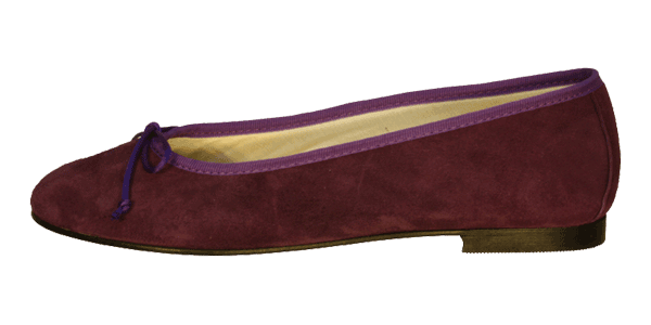 Leder Ballerina Lila Violett - Ballerinas Agra by Petruska - Wildleder Lila