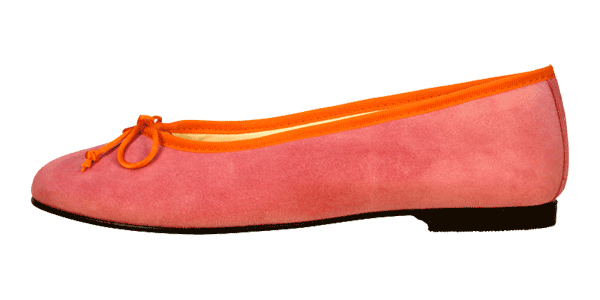 Pinke Ballerinas Jodhpur by Petruska - Wildleder- Damen-Ballerina-Schuhe in Pink
