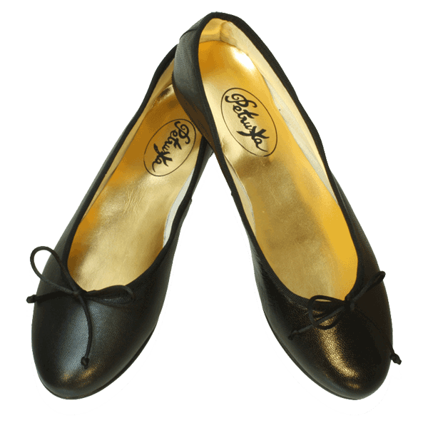 Ballerinas Lindi by Petruska - Nappaleder Damenschuhe in Schwarz