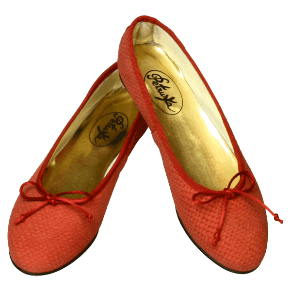 Rote Ballerinas Marrakesch by Petruska - Schlangenleder Ballerinaschuhe in Rot