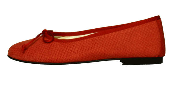 Schlangenleder Ballerina Schuhe in Rot- Ballerinas Marrakesch by Petruska