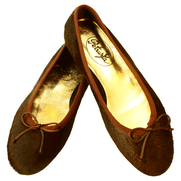 Ballerinas Schuhe Samara in braun by Petruska - Fell Damenschuhe