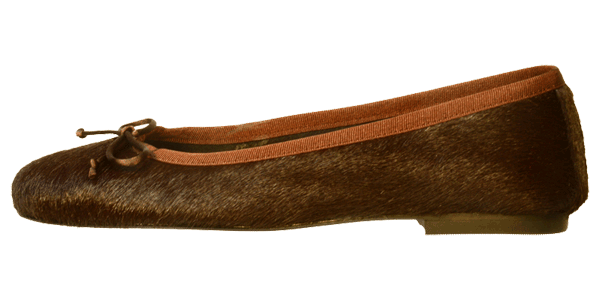 Braune Ballerinas Samara by Petruska - Fell Damenschuhe