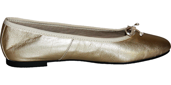 Gold Ballerina Schuhe by Petruska